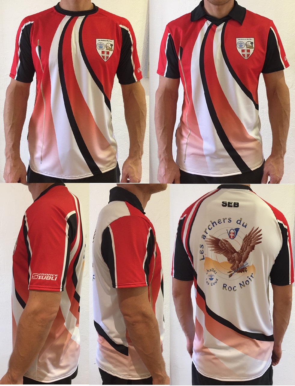 Maillots et polos personnalisés Archers roc noir